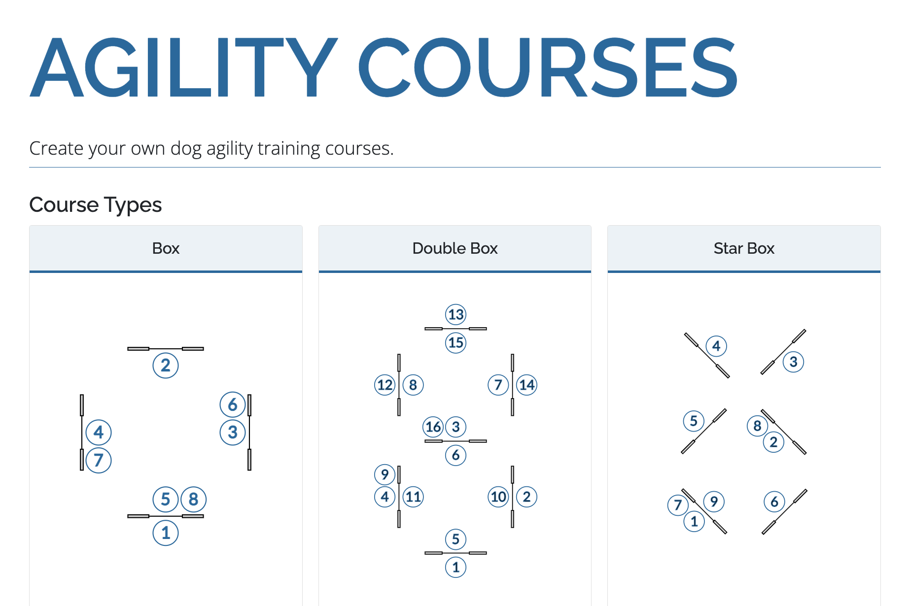 Agility Courses
